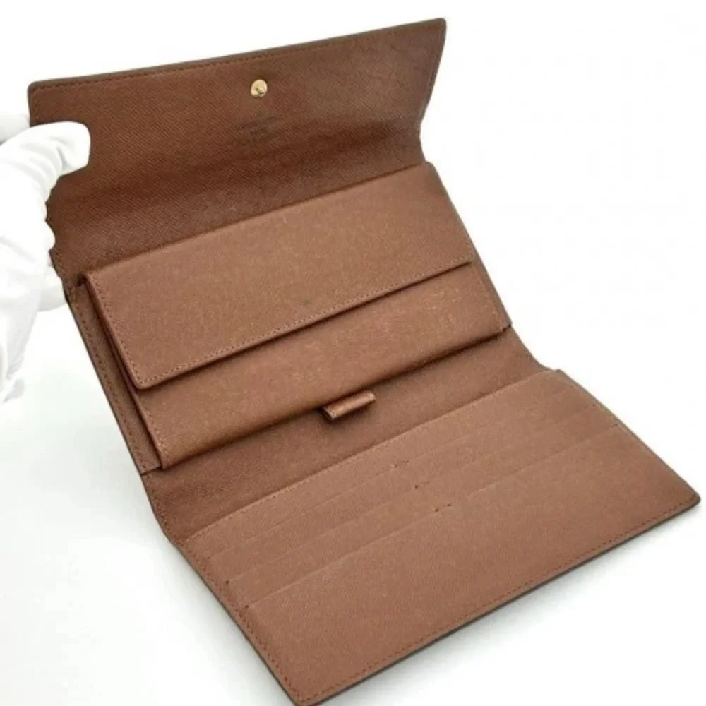 Louis Vuitton Monogram Canvas Trifold Wallet in Brown and Gold - Picture 4 of 11